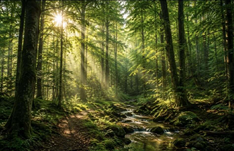 Des jeunes plants issus du même arbre développent parfois moins de compétition entre leurs racines.